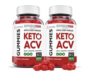 justified laboratories (2 pack) supreme keto acv gummies 1000mg with pomegranate juice beet root b12 120 gummys