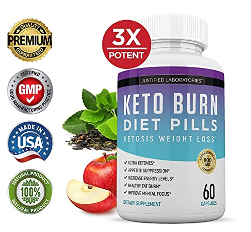 (3 Pack) Keto Diet Burn Diet Pills Advanced Ketogenic Support Exogenous Ketones Ketosis for Men Women 180 Capsules