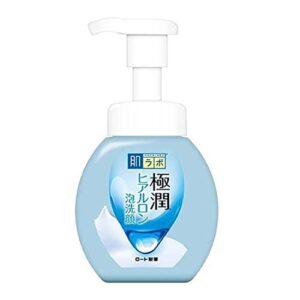 hada labo goku-jyun foaming face wash – 5.4 fl oz (160 ml) bottle