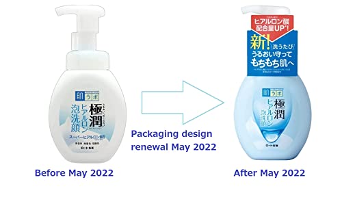 HADA LABO Goku-jyun Foaming Face Wash - 5.4 fl oz (160 mL) Bottle