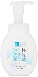 hada labo rohto gokujyn hyaluronic acid cleansing foam, 160ml