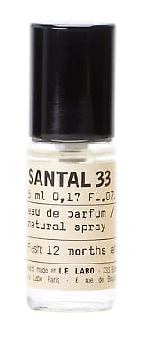 1x Le Labo Santal 33 EDP 5 ml 0.16 oz Glass Mini Travel Size Refillable