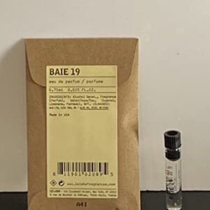 Le Labo Baie 19 Eau de Parfum 0.025 Ounce Sample