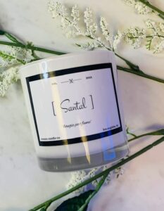 santal le labo inspired soy candle wood wick | gift idea | home decor