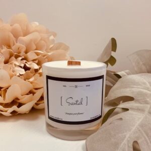 Santal Le Labo Inspired Soy Candle Wood Wick | Gift Idea | Home Decor