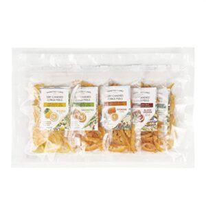 Dry Candied Japanese Citrus Peels - Variety Pack (Yuzu, Amanatsu, Iyokan, Kawachi Bankan & Blood Orange), 5.11 oz