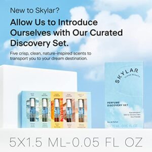 Skylar Eau de Parfum Discovery Set: Clean Perfume Samples for Women & Men - Mini Perfume Set, Mini Perfumes for Women, Fragrance Sets - Hypoallergenic & Vegan - 5x1.5mL Fresh Perfume Samples