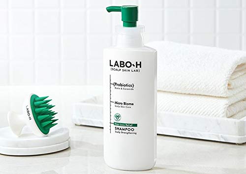 LABO-H Probiotics Hair Loss Symptom Relief Scalp Skin Care Kit, Shampoo Scalp Strengthening 400ml / 13.5 fl oz + Probiotics Hair Loss Symptom Relief Scalp Strengthening Treatment 200ml / 6.8 fl oz