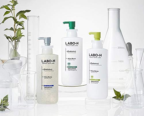 LABO-H Probiotics Hair Loss Symptom Relief Scalp Skin Care Kit, Shampoo Scalp Strengthening 400ml / 13.5 fl oz + Probiotics Hair Loss Symptom Relief Scalp Strengthening Treatment 200ml / 6.8 fl oz