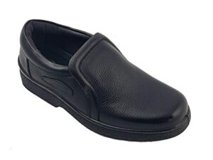labo pro reactive men’s upper leather oil resistant,slip resistant kitchen shoes slip on 2228lp-black-9.5