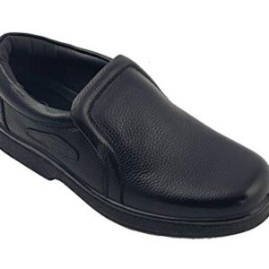 Labo Pro Reactive Men's Upper Leather Oil Resistant,Slip Resistant Kitchen Shoes Slip on 2228LP-BLACK-9.5