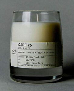 le labo cade 26 classic candle 245g / 8.6 oz – smell like santal 26 with smoky edge.