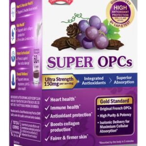 LABO Nutrition Super OPCS – Premium French Maritime Pine Bark Extract, 150mg per Serving – for Healthy Circulation, Radiant Skin, Immunity, Heart Health, Antioxidant Protection – Gluten Free