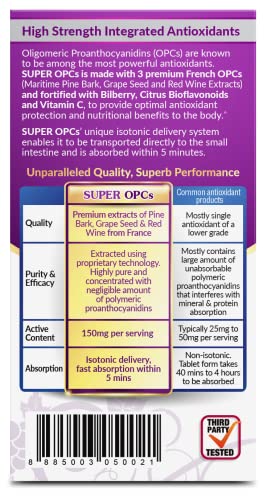 LABO Nutrition Super OPCS – Premium French Maritime Pine Bark Extract, 150mg per Serving – for Healthy Circulation, Radiant Skin, Immunity, Heart Health, Antioxidant Protection – Gluten Free