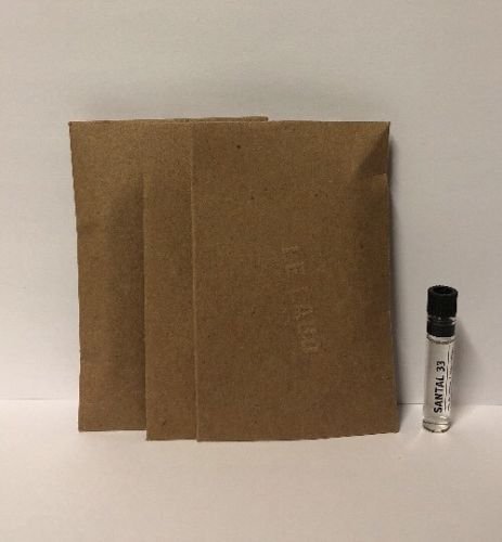 3 Le Labo Santal 33 Eau de Parfum Sample 0.025 oz/0.75 ml Vial Spalsh