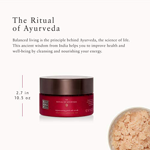 RITUALS Ayurveda Rebalancing Body Scrub - Exfoliating Scrub with Punjabi Pink Salt, Indian Rose & Sweet Almond - 10.5 Oz