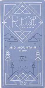 ritual chocolate mid mountain blend 70%, 2.12 oz