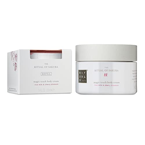 RITUALS Sakura Body Cream & Refill Set - Moisturizing Cream with Antioxidants, Sunflower Oil, Rice Milk & Cherry Blossom - 14.8 Fl Oz