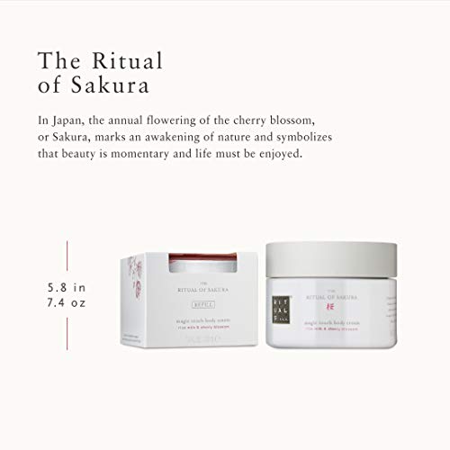 RITUALS Sakura Body Cream & Refill Set - Moisturizing Cream with Antioxidants, Sunflower Oil, Rice Milk & Cherry Blossom - 14.8 Fl Oz