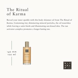 RITUALS Karma Body Shimmer Oil with Holy Lotus & White Tea- 3.3 Fl Oz