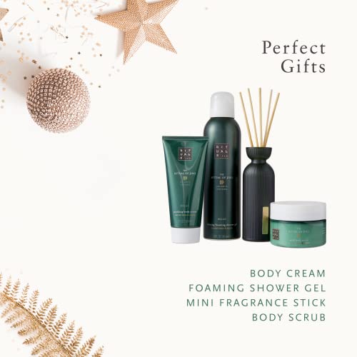 RITUALS Jing Calming Gift Set - Foaming Shower Gel, Body Scrub, Body Cream & Mini Fragrance Stick with Sacred Lotus & Jujube - Medium