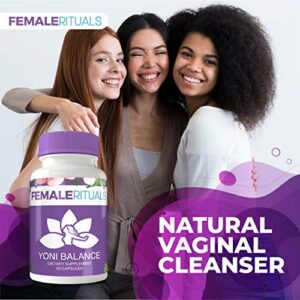 Female Rituals Yoni Balance Vaginal Tightening Pills with Kacip Fatimah, No Tightening Gel or Cream Needed - Vaginal Rejuvenation and Dryness Moisturizer