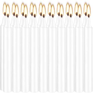 Set of 20 White Spell & Chime – Premium Mini Taper Candles for Rituals, Prayer, Birthdays, Meditation, Altar - 4 Inch Tall, Unscented (White)