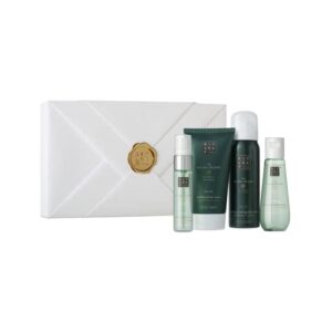 rituals jing calming gift set – foaming shower gel, body cream, dry oil & pillow mist with sacred lotus, jujube & lavender – small