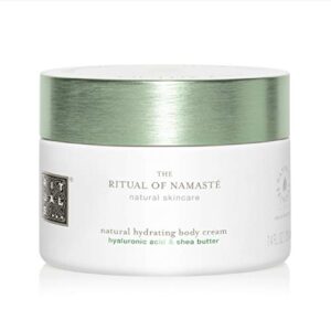 rituals namaste natural hydrating body cream – body moisturizer with hyaluronic acid, shea butter, sesame seed oil, sunflower oil & more – 7.4 fl oz