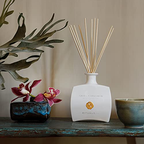 RITUALS Green Cardamom Luxury Oil Reed Diffuser Set - Fragrance Sticks with Cardamom, Mandarin, Amber & Musk - 15.2 Fl Oz