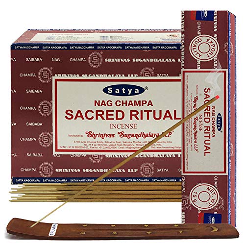 Sacred Ritual Incense Sticks And Incense Stick Holder Bundle Insence Insense Satya Incense