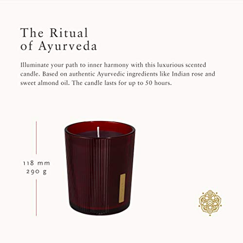 RITUALS Ayurveda Rebalancing Home Decor Scented Candle - Aromatherapy Candle with Indian Rose & Sweet Almond Oil - 10.2 Oz