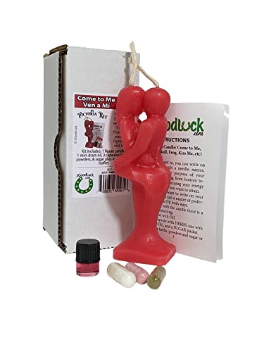 Red Come to Me Candle Kit - Love Drawing Ritual - Spell * KIT Vela Ven a Mí, Endulzamiento - Rituales Y Hechizos.
