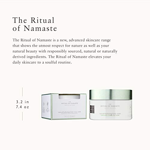 RITUALS Namaste Natural Hydrating Body Cream & Refill Set - Body Moisturizer with Hyaluronic Acid, Shea Butter, Sesame Seed Oil, Sunflower Oil & More - 14.8 Fl Oz