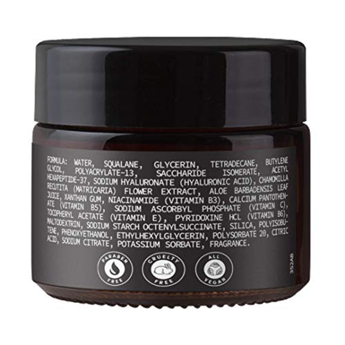Fresh Rituals Vegan Face Moisturizer with Hyaluronic Acid, Aloe Vera and Niacinamide | 2 ounce | Cruelty Free, Paraben Free, Natural Ingredients | Light Weight Daily Use Moisturizing Cream