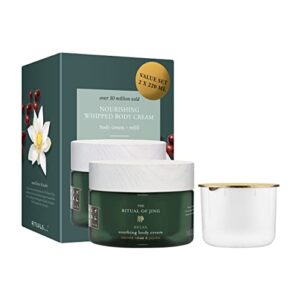 RITUALS Jing Calming Body Cream & Refill Set - Nourishing Body Cream with Sacred Lotus & Jujube - 14.8 Fl Oz