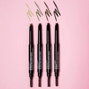 Wet n Wild Ultimate Eyebrow Retractable Definer Pencil, Medium Brown, Dual-Sided Brow Brush, Fine Tip, Shapes, Defines, Fills Brow Makeup