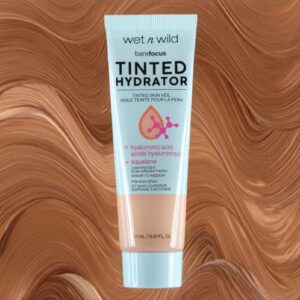 Wet n Wild Bare Focus Tinted Hydrator Matte Finish, Light Medium, Oil-Free, Moisturizing Makeup | Hyaluronic Acid | Sheer To Medium Coverage