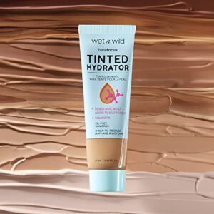 Wet n Wild Bare Focus Tinted Hydrator Matte Finish, Light Medium, Oil-Free, Moisturizing Makeup | Hyaluronic Acid | Sheer To Medium Coverage