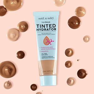 Wet n Wild Bare Focus Tinted Hydrator Matte Finish, Light Medium, Oil-Free, Moisturizing Makeup | Hyaluronic Acid | Sheer To Medium Coverage