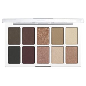wet n wild Color Icon 10-Pan Eyeshadow Makeup Palette, Brown Nude Awakening, Long Lasting, Shimmer, Metallic, Glittery, Matte, Rich Smooth Pigment, Cruelty Free