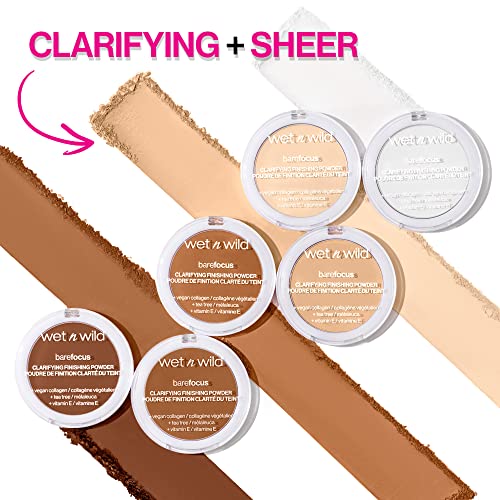 Wet n Wild Bare Focus Clarifying Finishing Powder | Matte | Pressed Setting Powder Medium-Tan