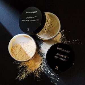 Wet n Wild Photo Focus Loose Baking Setting Powder, Banana | Sheer | Highlighter Makeup | Suitable for All Skin Tones