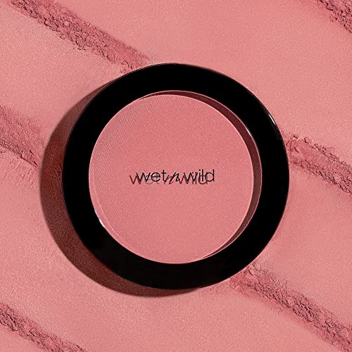 Wet n Wild Color Icon Blush Powder Makeup, Pinch Me Pink | Matte Natural Glow | Moisturizing Jojoba Oil