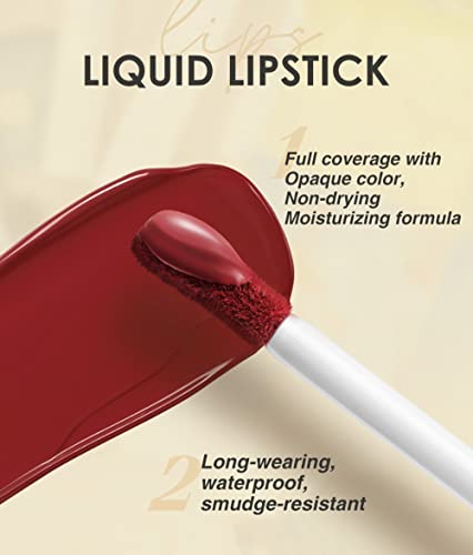 BestLand 12Pcs Matte Liquid Lipstick + Lip Liner Pens Set, One Step Lips Makeup Sets Pigment Velvety Nude Lip Stain Waterproof Long Wear Lip Gloss Make up Gift Set (Set B)