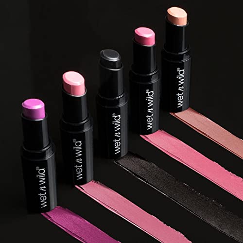 wet n wild Silk Finish Lipstick| Hydrating Lip Color| Rich Buildable Color| In The Near Fuchsia Pink