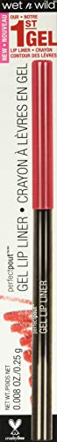 wet n wild Lip Liner Perfect Pout Matte Retractable Gel Lip Liner Pencil,, Red The Scene