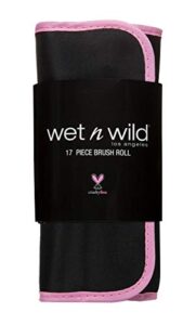 makeup brush set by wet n wild brush roll 17 piece collection
