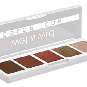 wet n wild Color Icon Eyeshadow Makeup 5 Pan Palette, Go Commando, Matte, Shimmer, Metallic, Long Wearing, Rich Buttery Pigment, Cruelty Free