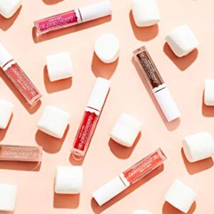 wet n wild Lip Cream Cloud Pout Marshmallow Matte Liquid Lipstick, Lip Mousse, Red Madness, Marshmallow Flavored